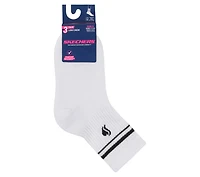 3 Pack Girls' Low Crew Ribbed Socks