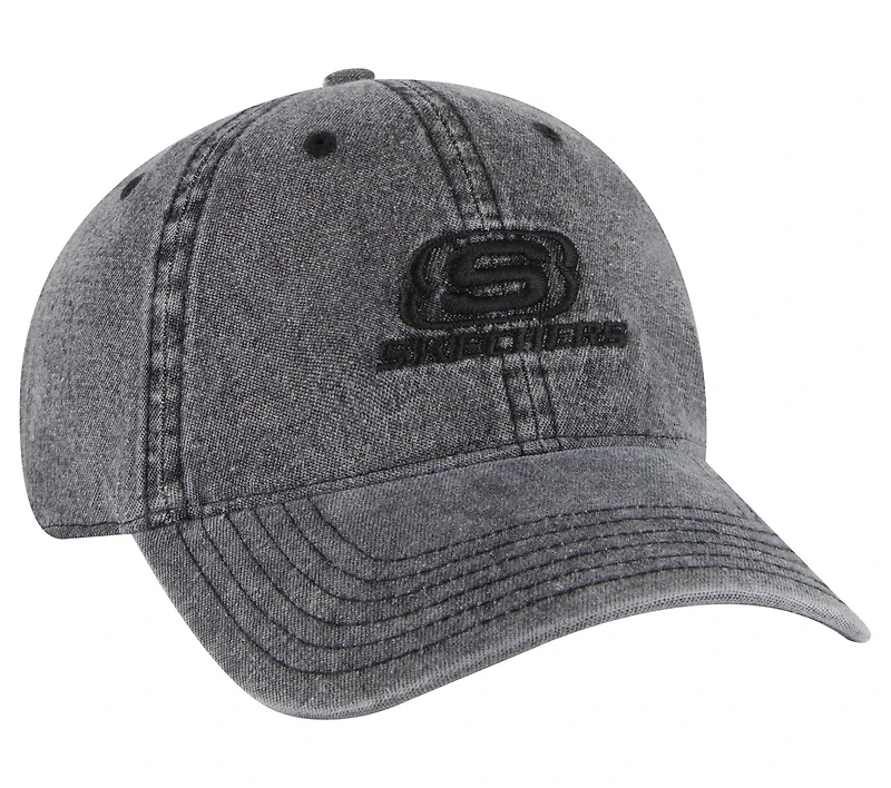 Denim Embroidered Hat