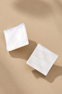 Square Shell Post Earrings