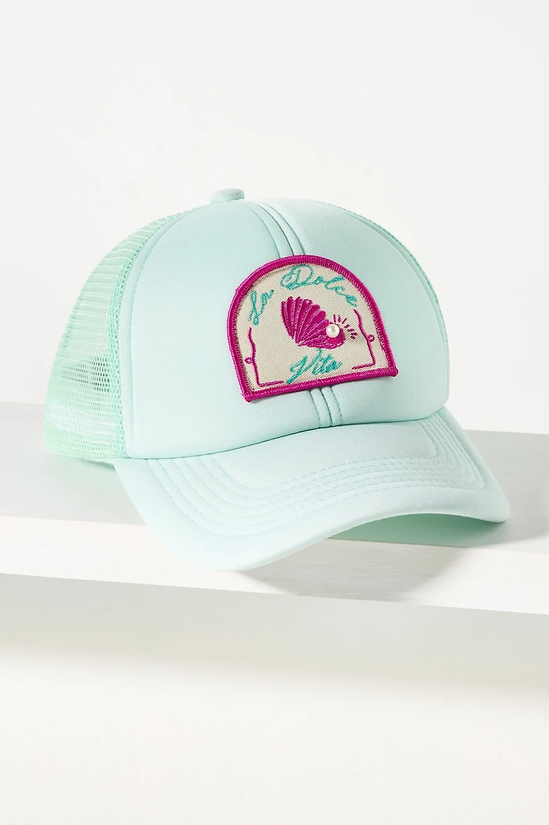 By Anthropologie Embellished Trucker Hat