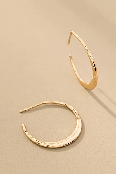 Crescent Hoop Earrings