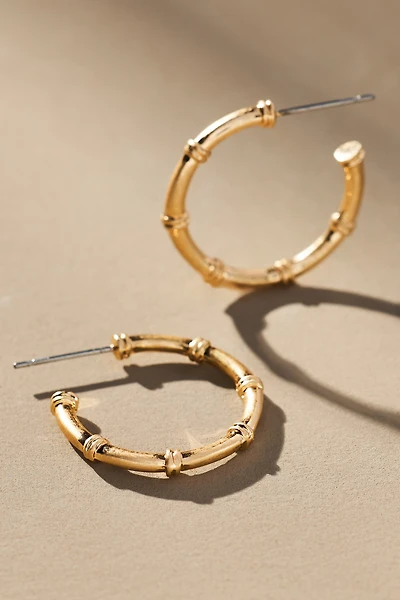 Nautical Knot Hoop Earrings