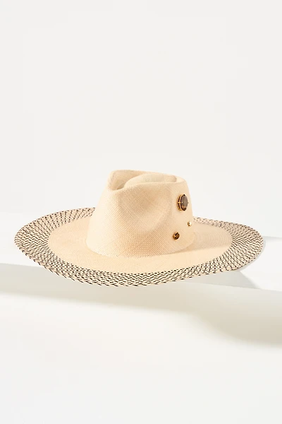 Van Palma Georgia Straw Wide-Brim Rancher
