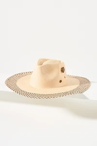 Van Palma Georgia Straw Wide-Brim Rancher