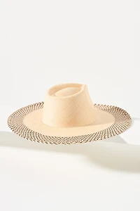 Van Palma Georgia Straw Wide-Brim Rancher