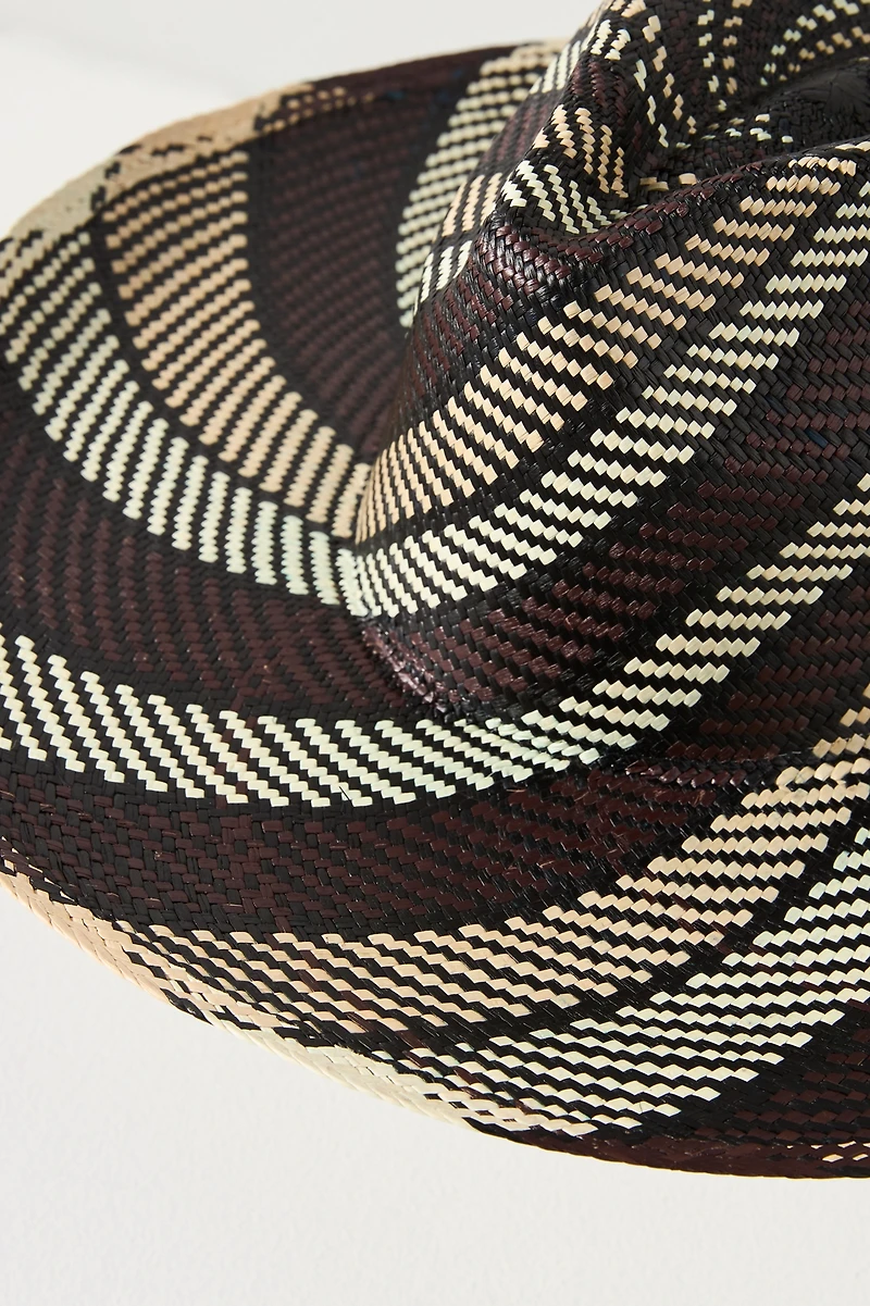Van Palma Ema Stripe Straw Rancher