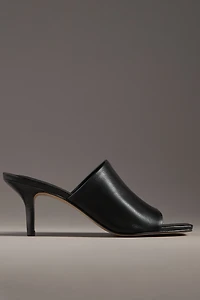 By Anthropologie Square-Toe Heeled Mules