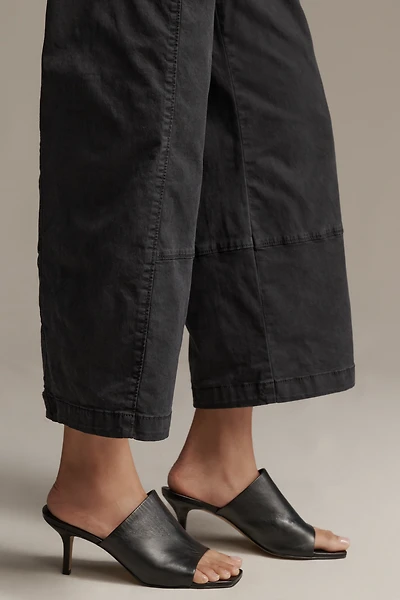By Anthropologie Square-Toe Heeled Mules
