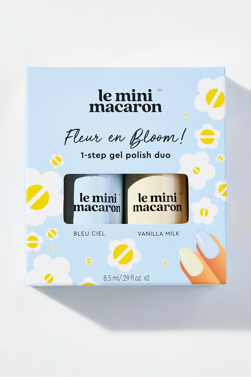 Le Mini Macaron Fleur en Bloom 1-Step Gel Polish Duo Set