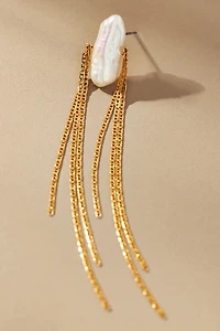 Slinky Pearl Drop Earrings