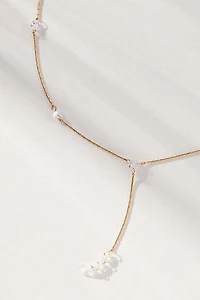 Spaced Pearl Y-Neck Necklace