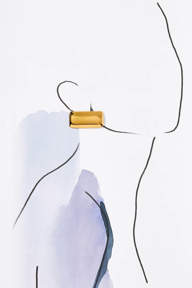 Parker Flat Rectangle Post Earrings