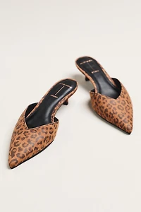 Black Suede Studio Sofia 35 Kitten-Heel Mules