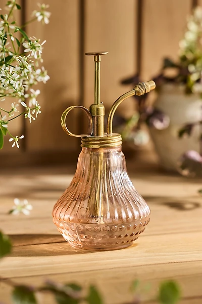 Pink Cut Glass Mister