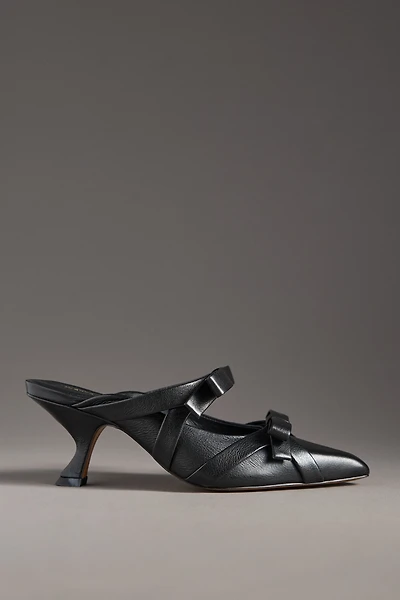 Maeve Double Bow Heeled Mules