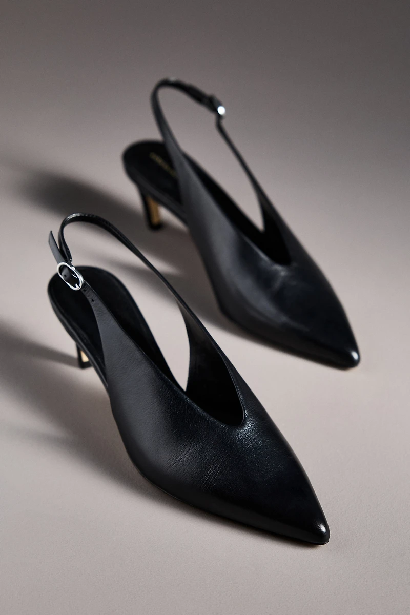 By Anthropologie Pointed-Toe Slingback Pumps