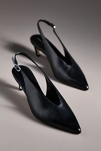 By Anthropologie Pointed-Toe Slingback Pumps