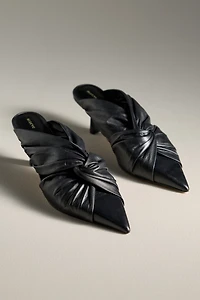 Maeve Twist-Strap Mule Heels
