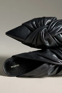 Maeve Twist-Strap Mule Heels