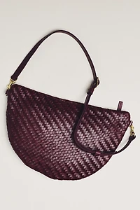 Clare V. Woven Leather Grande Fanny Bag