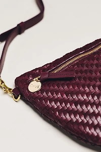 Clare V. Woven Leather Grande Fanny Bag