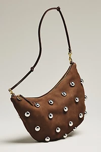 Clare V. Lune Studded Italian Leather Bag