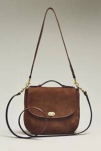 Clare V. Top-Handle Turnlock Louis Satchel Bag
