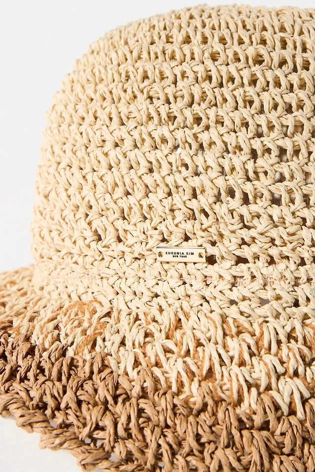 Nordstrom Eugenia Kim Valentina Chain Strap Raffia Sun Hat  display picture 1