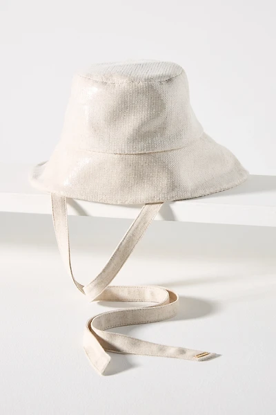 Eugenia Kim Ally Linen Tie Bucket Hat