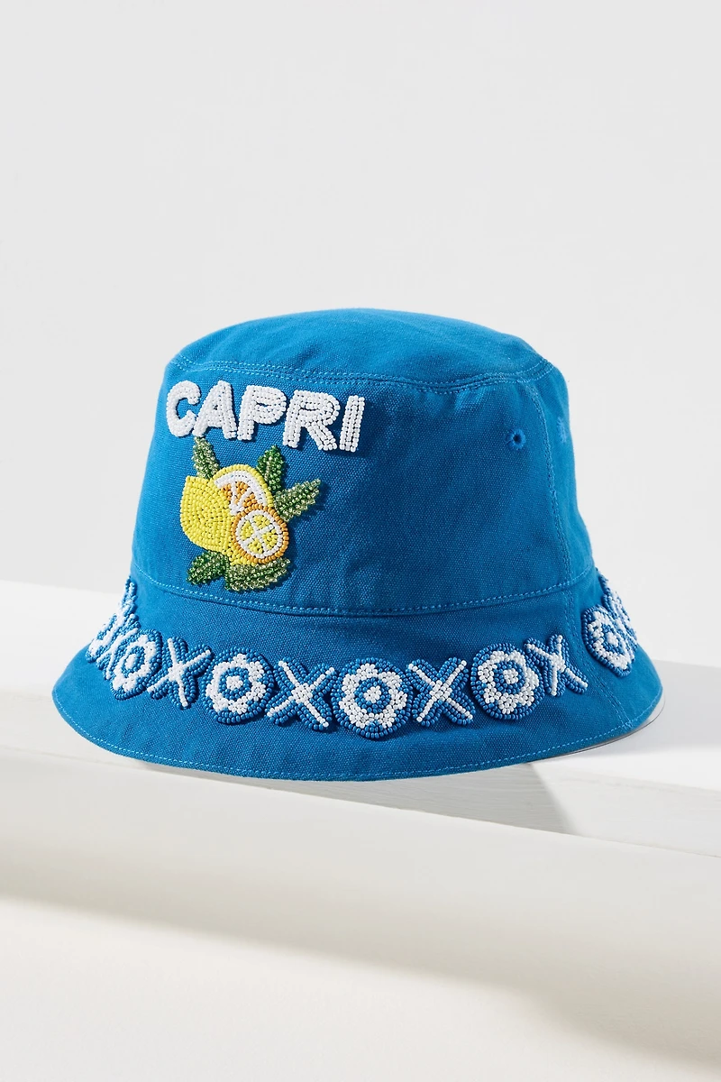 Vacation Beaded Bucket Hat