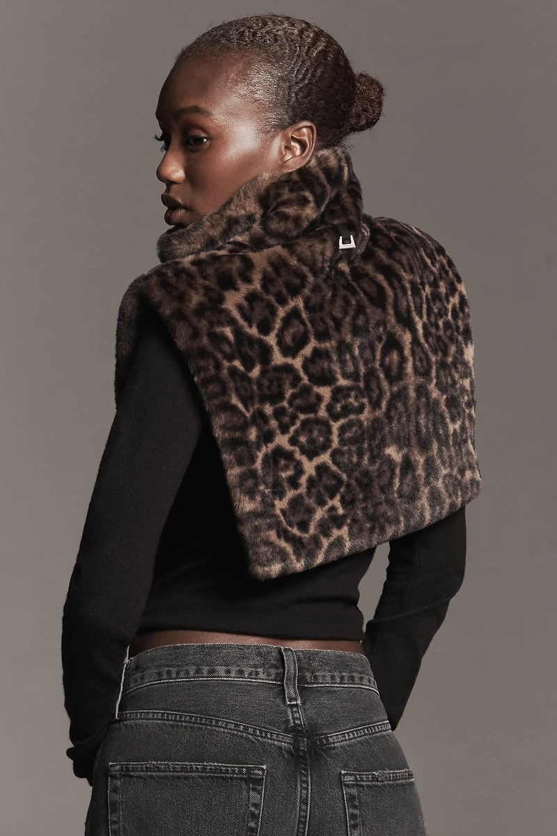 APPARIS Faux Fur Leopard Dickey