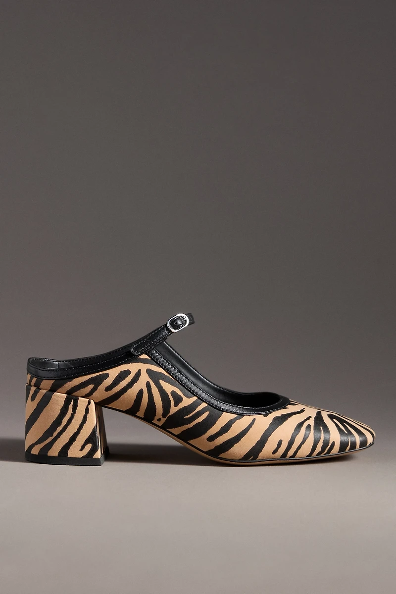 Maeve Block-Heel Mary Jane Mules