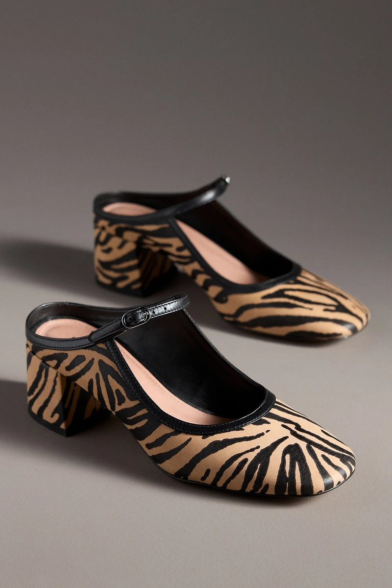 Maeve Block-Heel Mary Jane Mules