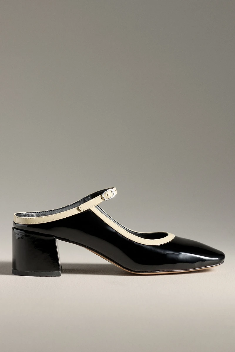 Maeve Block-Heel Mary Jane Mules