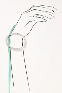 NADRI Half Pavé Crystal Hinged Oval Bangle Bracelet