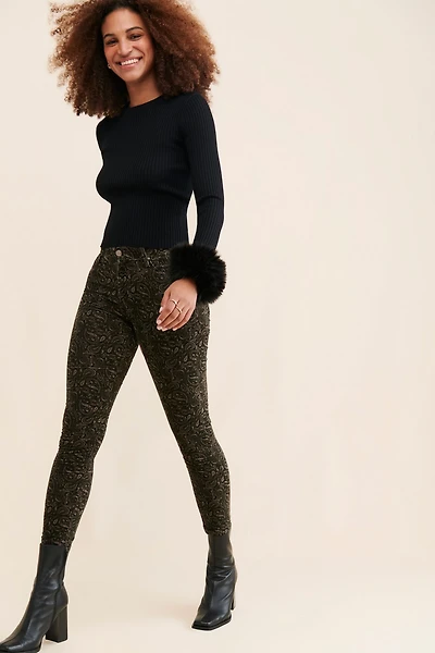 AG Jeans The Stevie Velvet High-Rise Skinny