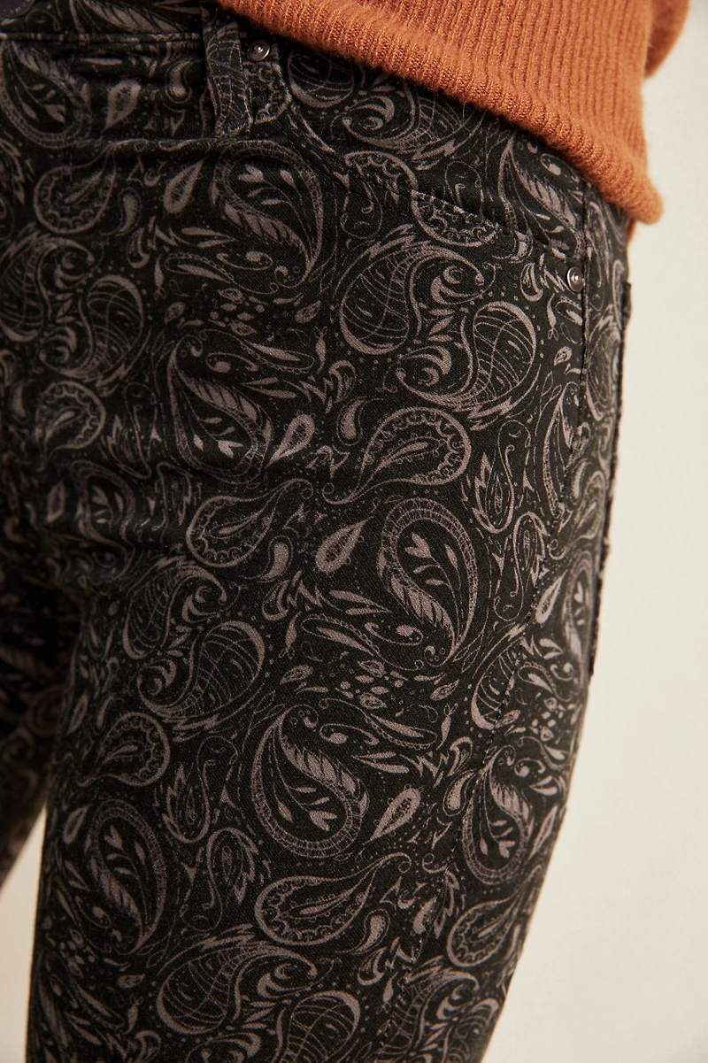 AG Jeans The Stevie Velvet High-Rise Skinny