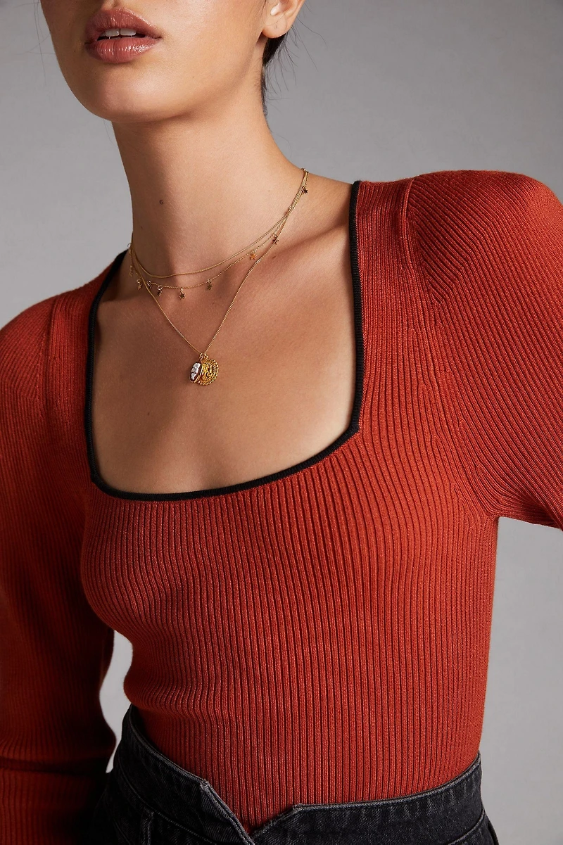 Maeve Square Neck Sweater