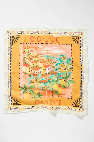 Vismaya Summer Edit Cotton Square Scarf