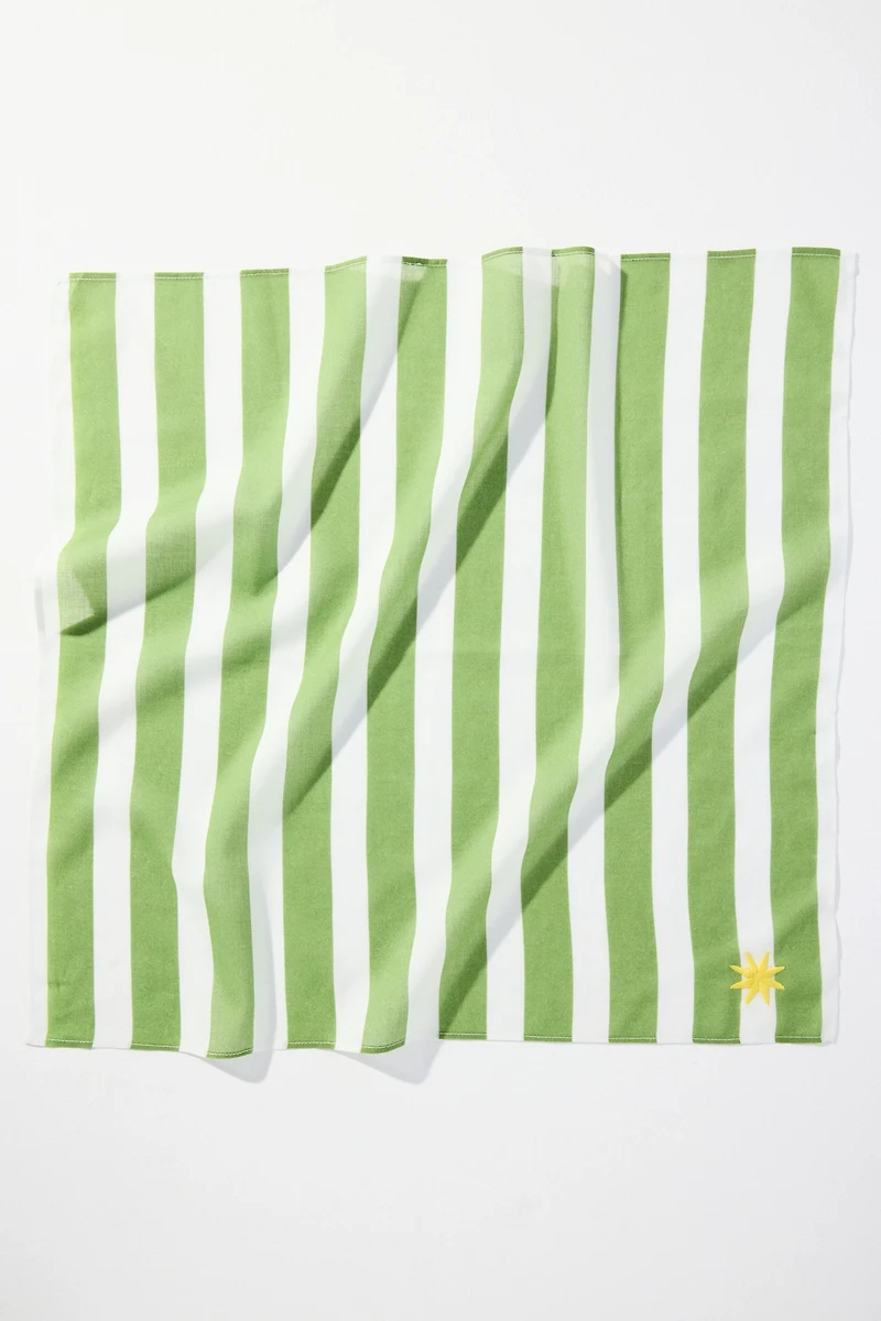 Celandine Striped Square Scarf