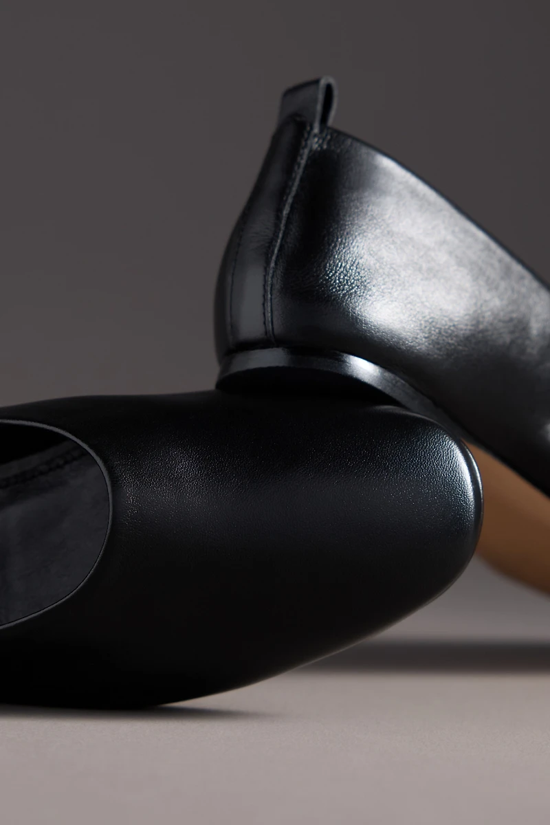 By Anthropologie Leather Glove Ballet Flats