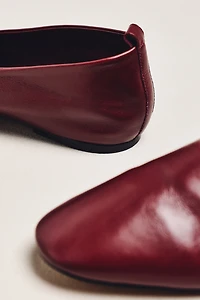 By Anthropologie Leather Glove Ballet Flats