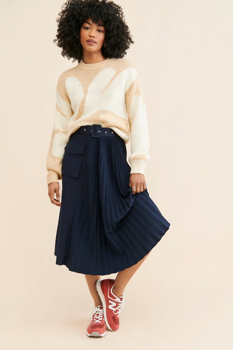 Møn Renn Farren Intarsia Knit Sweater