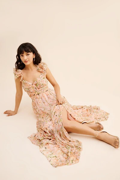 ASTR the Label Fritillaria Floral Maxi Dress