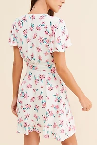 RAHI Floral Ruffle Mini Dress