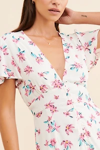 RAHI Floral Ruffle Mini Dress