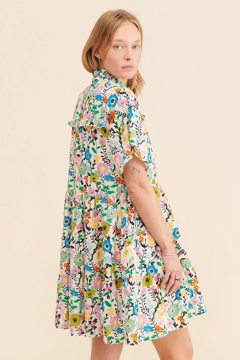 Ro's Garden Vibeka Ruffle Mini Dress