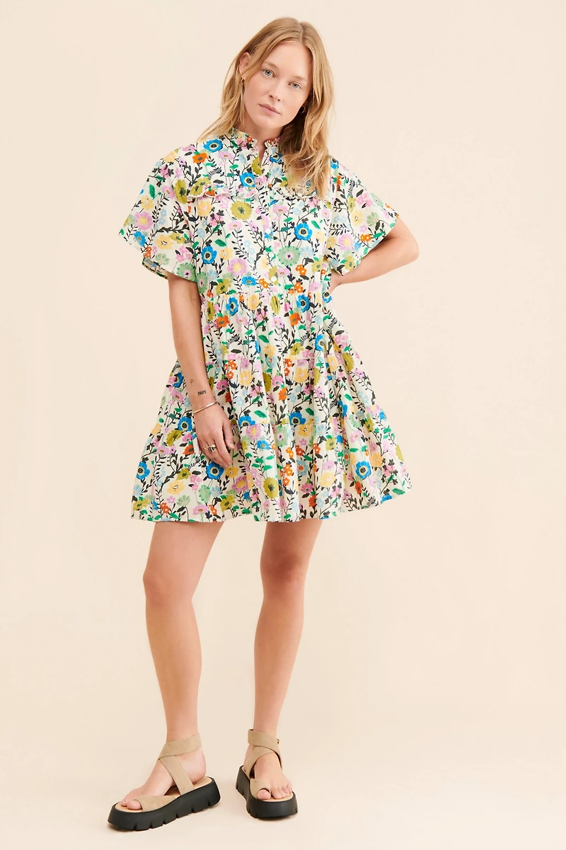 Ro's Garden Vibeka Ruffle Mini Dress