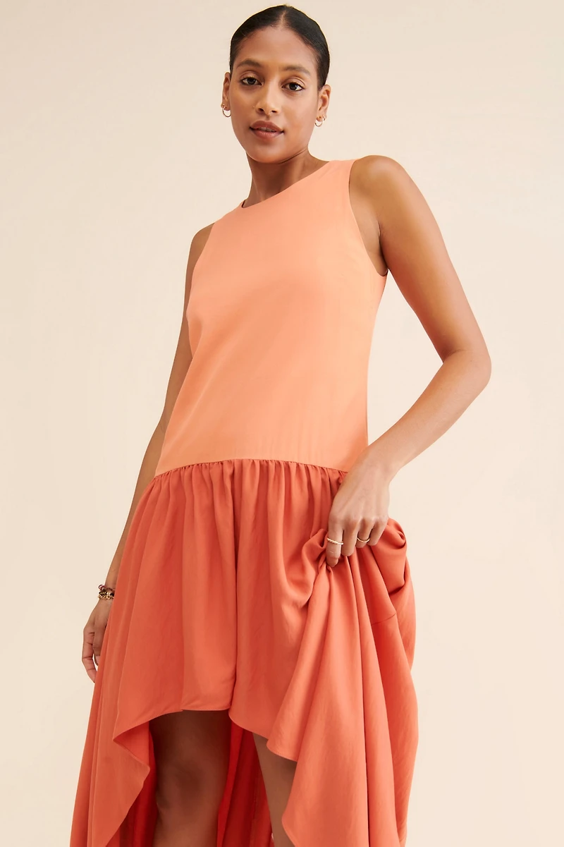 Hutch Colorblock Asymmetrical Dress