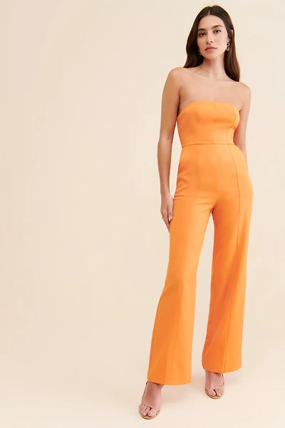 4th & Reckless Martina Strapless Jumpsuit